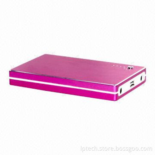 Low Carbon 10,000mAh Universal Emergency Power Bank, Li-polymer Mobile Phone Batteries 5V/9V/12V